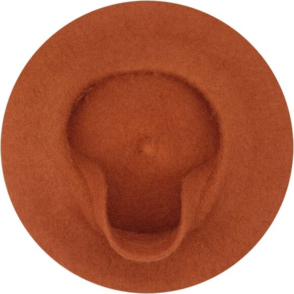 Women Wool Beret Hat French Style Solid Color - Picture 6 of 8